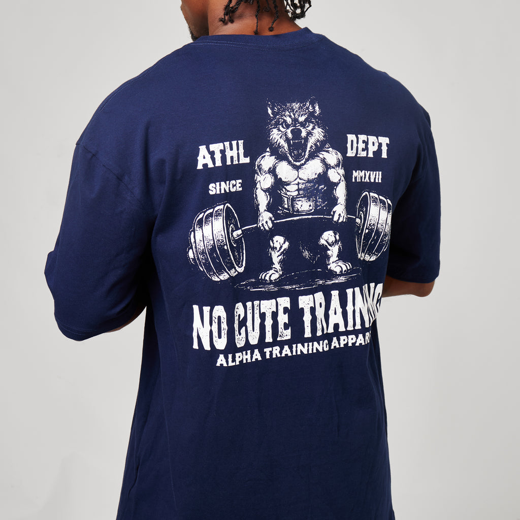 Camiseta Oversized No Cute Azul Marinho