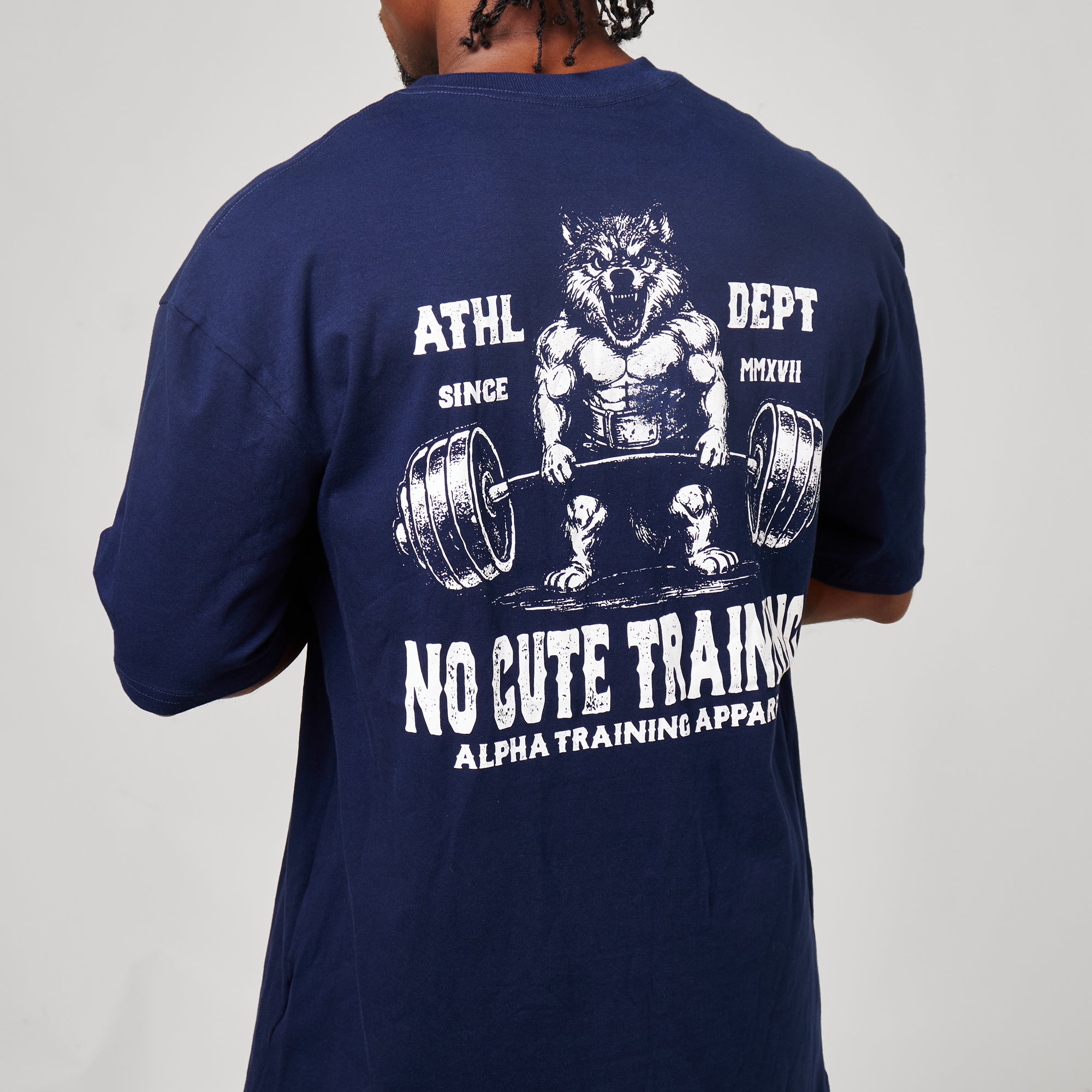 Camiseta Oversized No Cute Azul Marinho