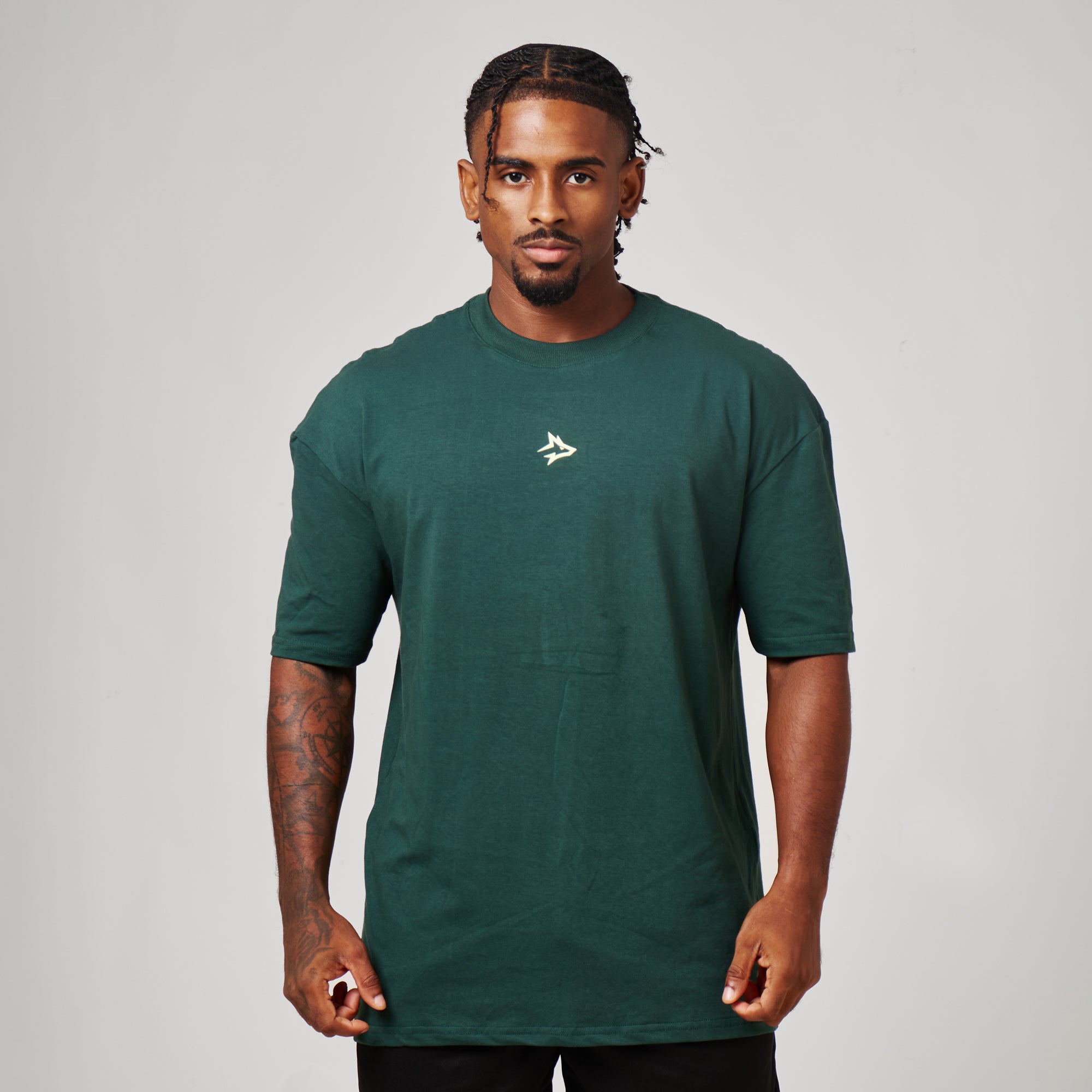 Camiseta Oversized No Cute Verde Floresta