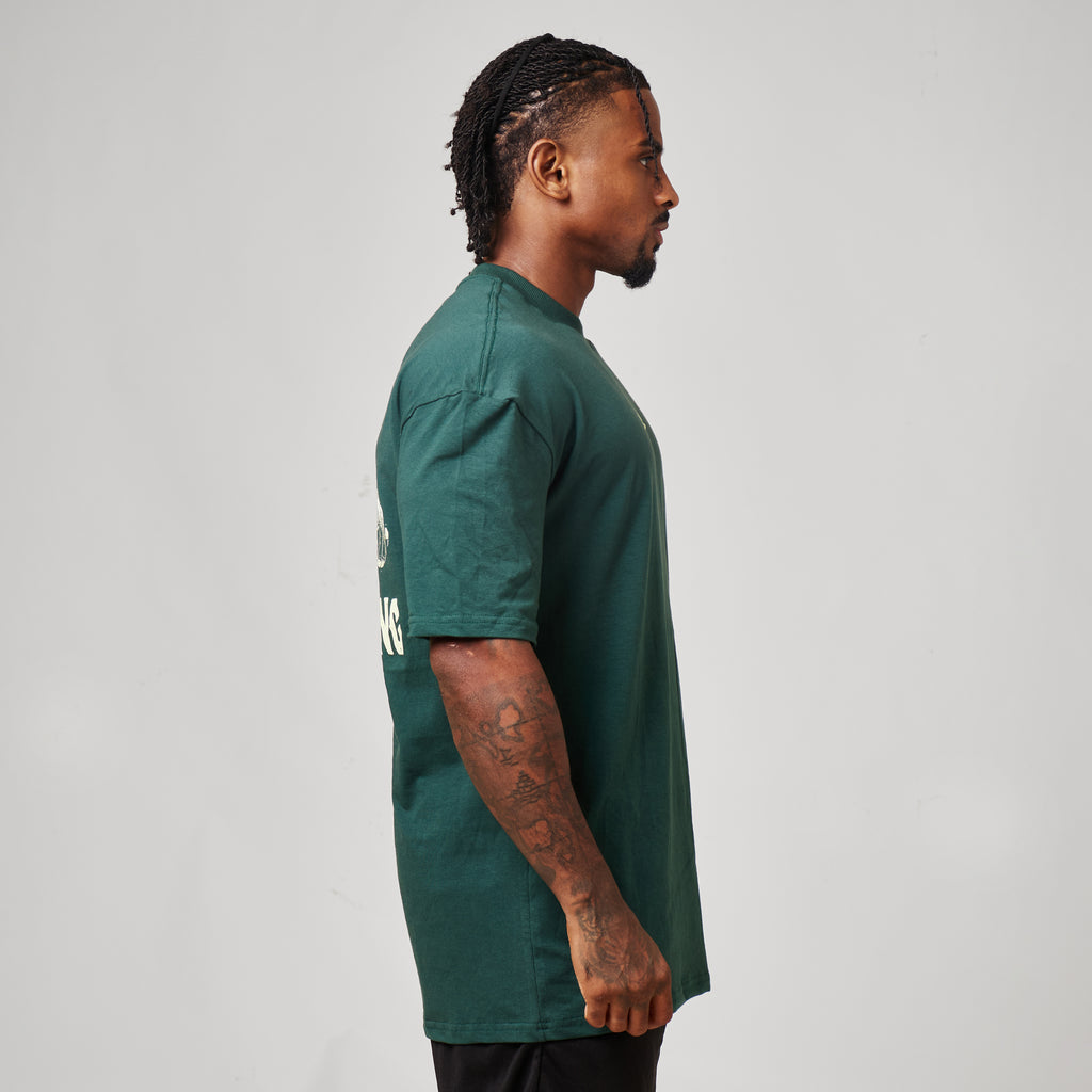 Camiseta Oversized No Cute Verde Floresta