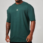 Camiseta Oversized No Cute Verde Floresta
