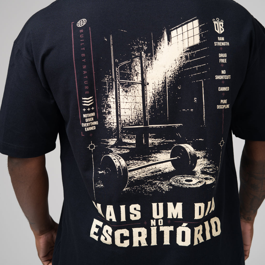Camiseta Oversized Office Preto