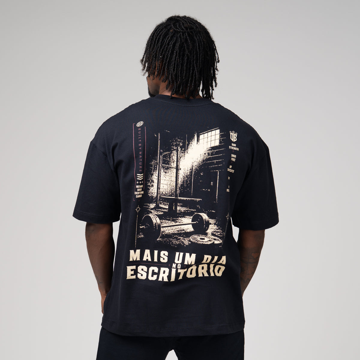 Camiseta Oversized Office Preto