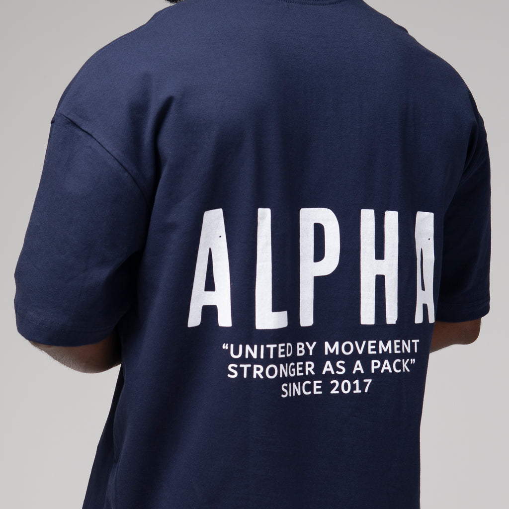 Camiseta Oversized Pack Club Azul Marinho