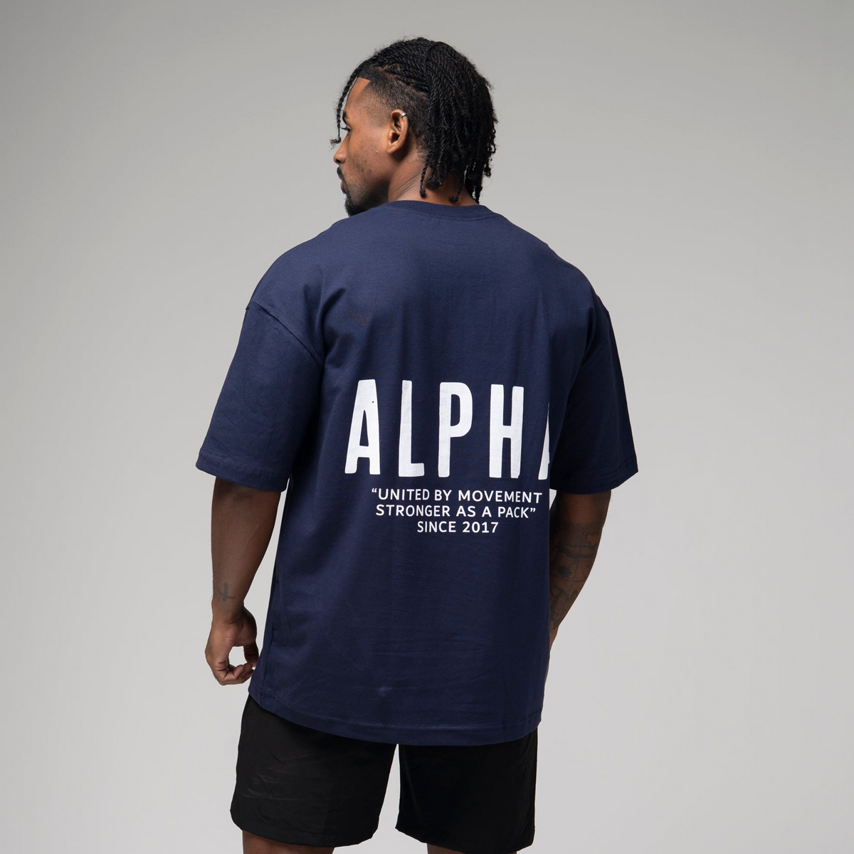 Camiseta Oversized Pack Club Azul Marinho