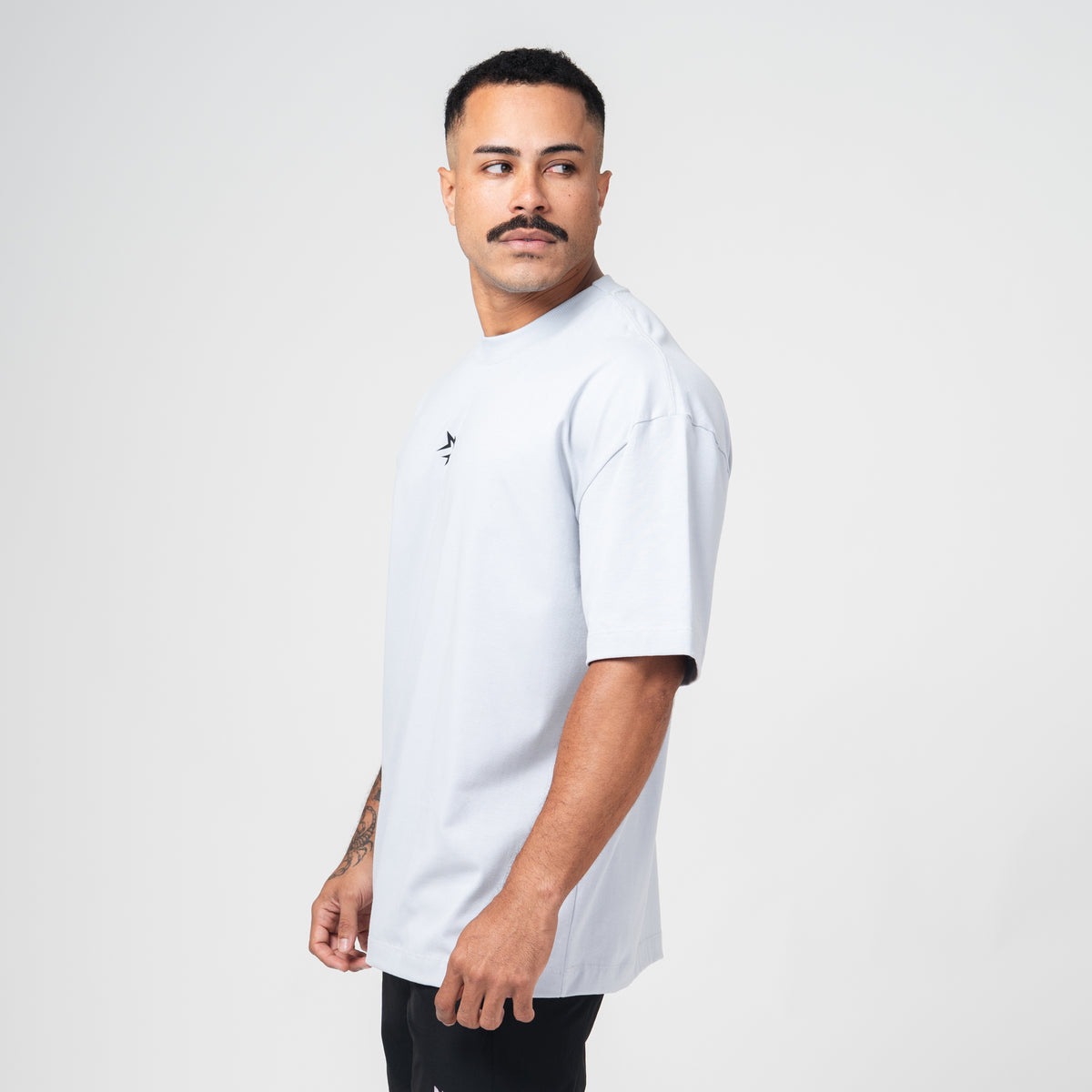 Camiseta Oversized Pack Club Cinza Gelo