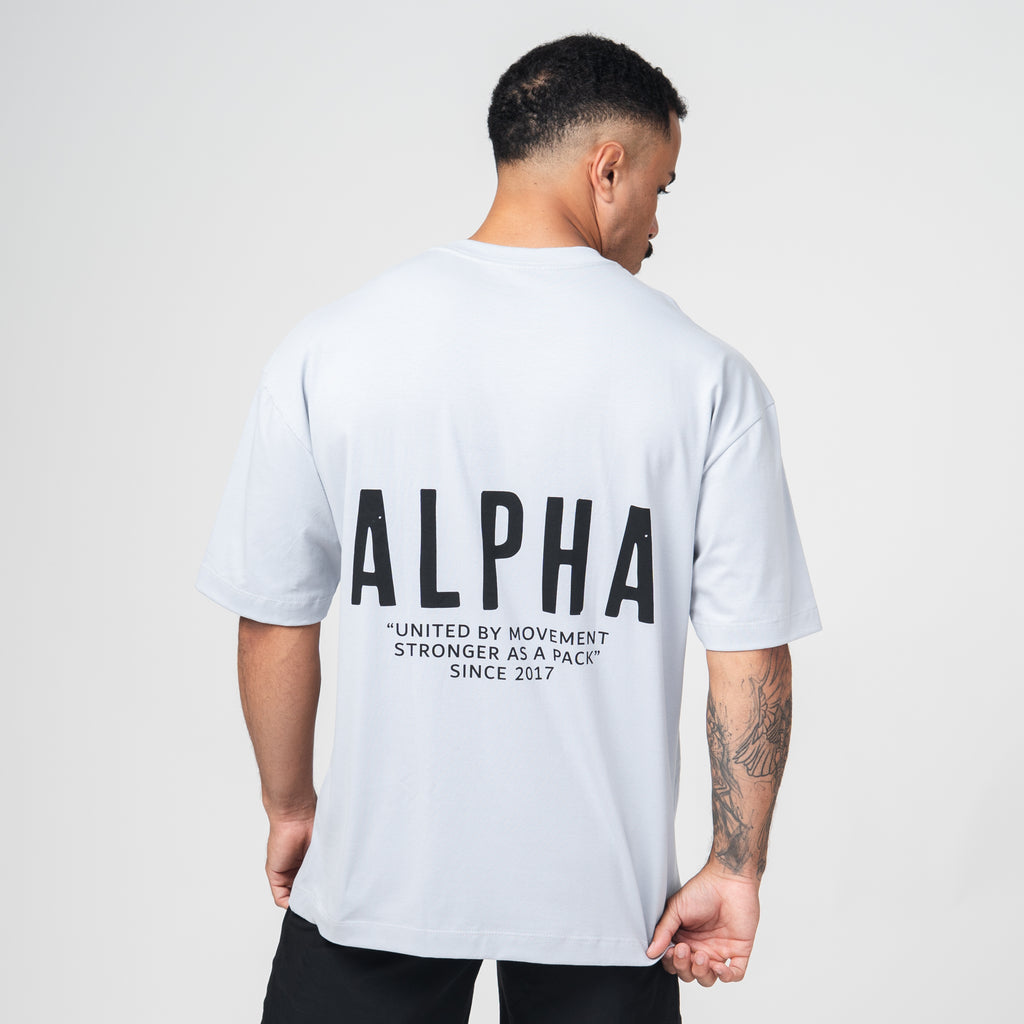 Camiseta Oversized Pack Club Cinza Gelo