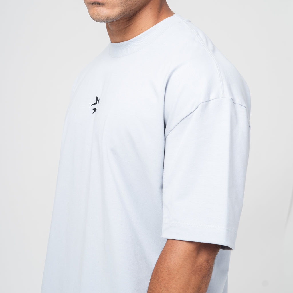 Camiseta Oversized Pack Club Cinza Gelo