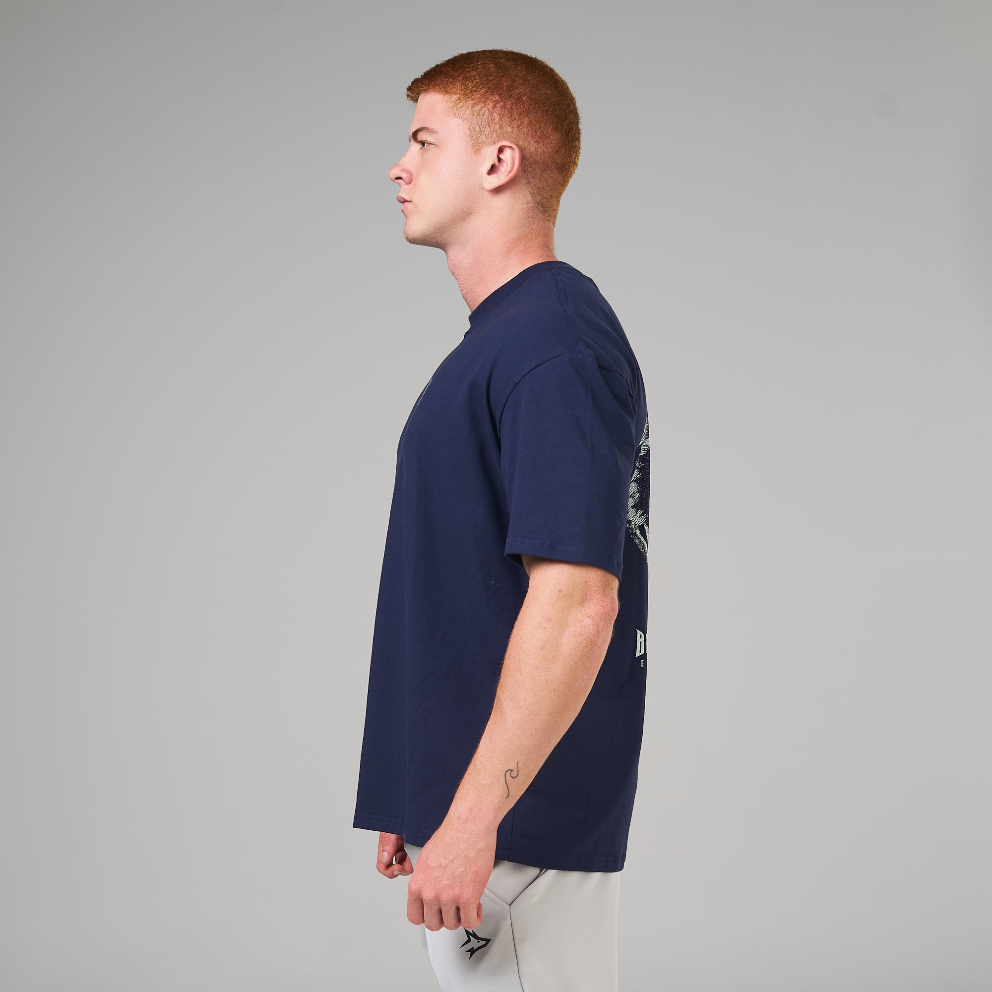 Camiseta Oversized Plate Azul Marinho