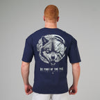Camiseta Oversized Plate Azul Marinho