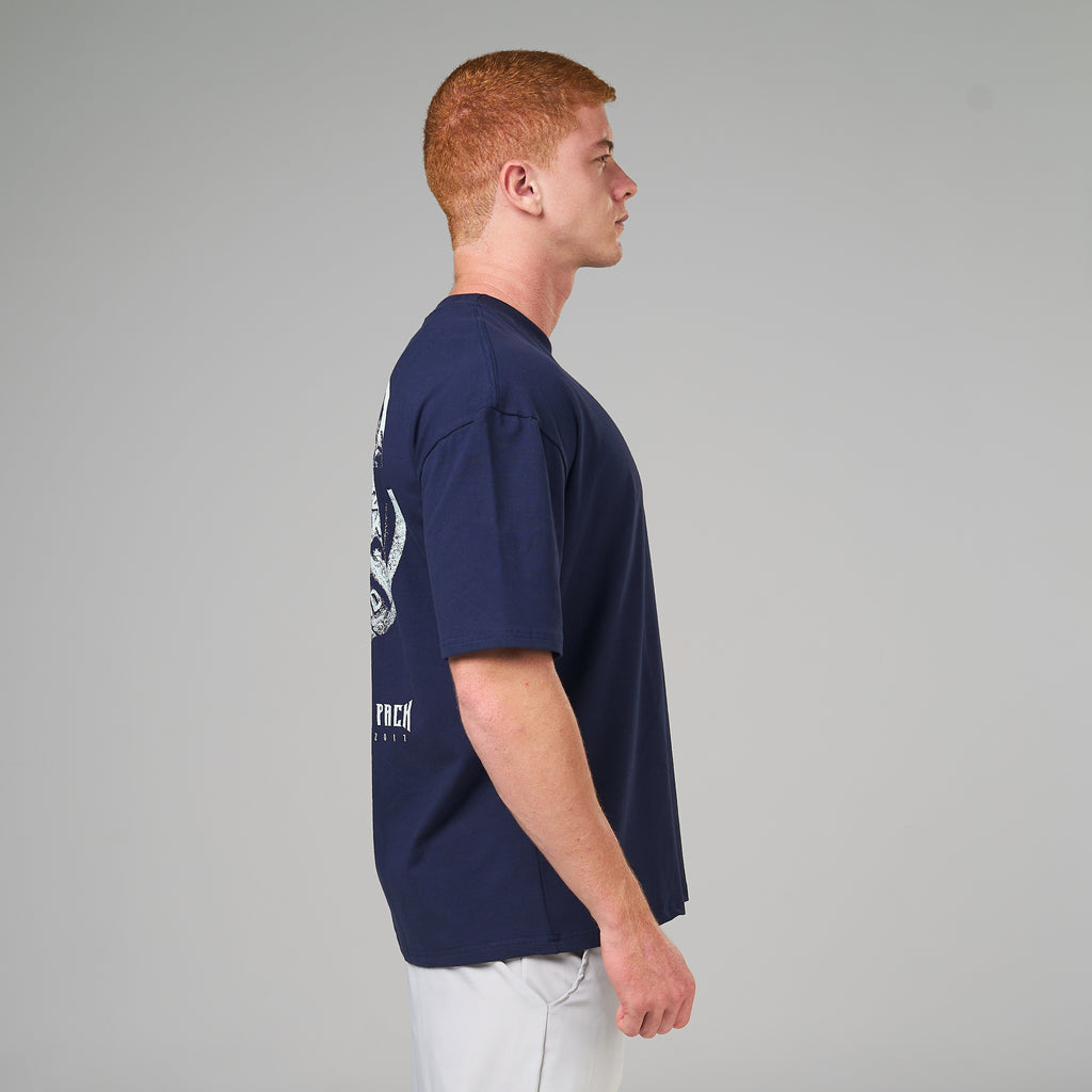 Camiseta Oversized Plate Azul Marinho