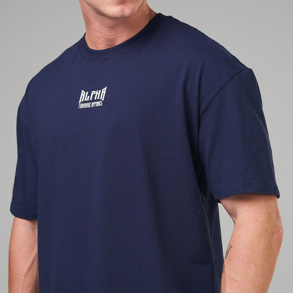 Camiseta Oversized Plate Azul Marinho