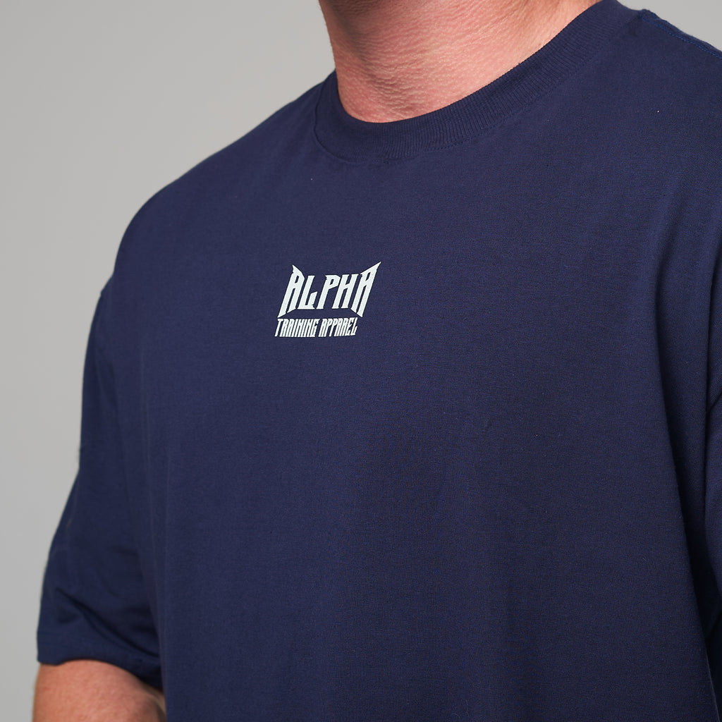 Camiseta Oversized Plate Azul Marinho