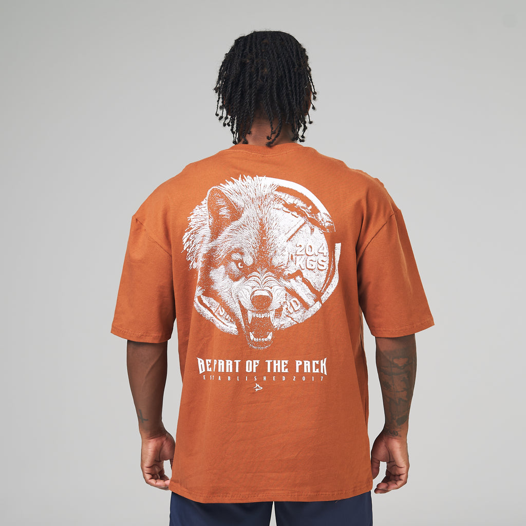 Camiseta Oversized Plate Marrom Telha