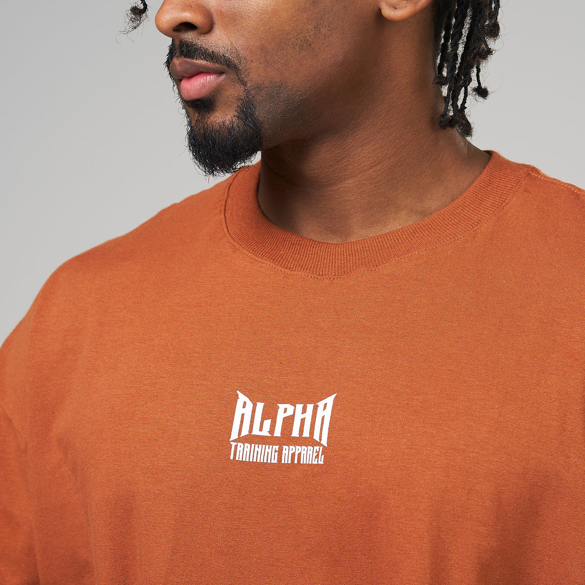 Camiseta Oversized Plate Marrom Telha
