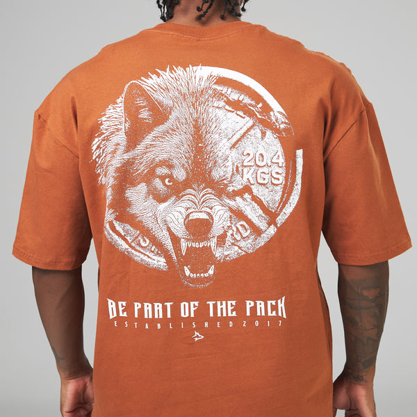 Camiseta Oversized Plate Marrom Telha