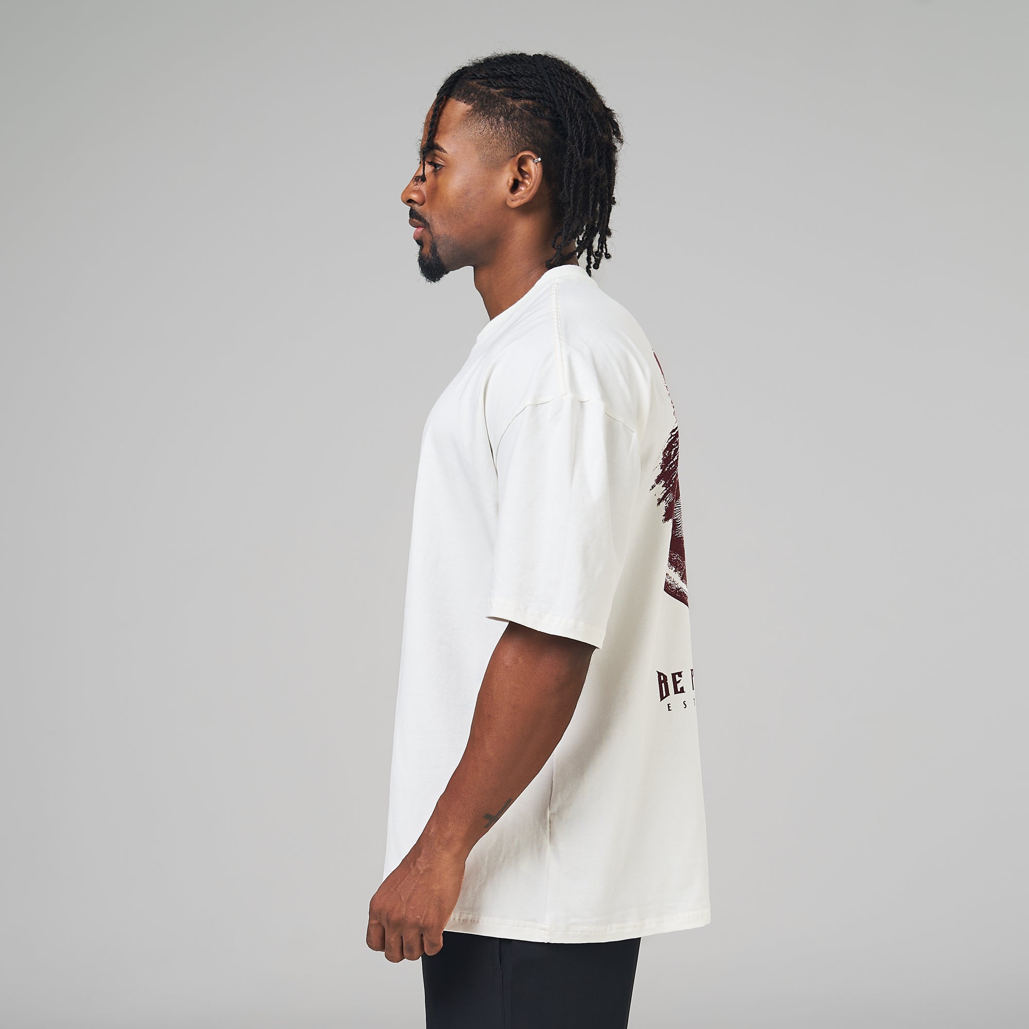 Camiseta Oversized Plate Off White