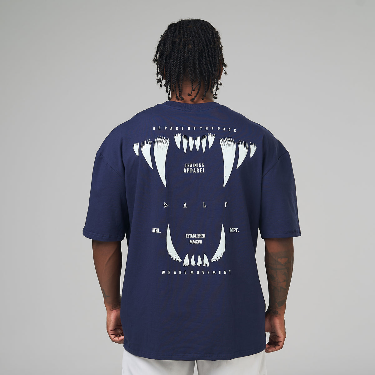 Camiseta Oversized Rage Azul Marinho