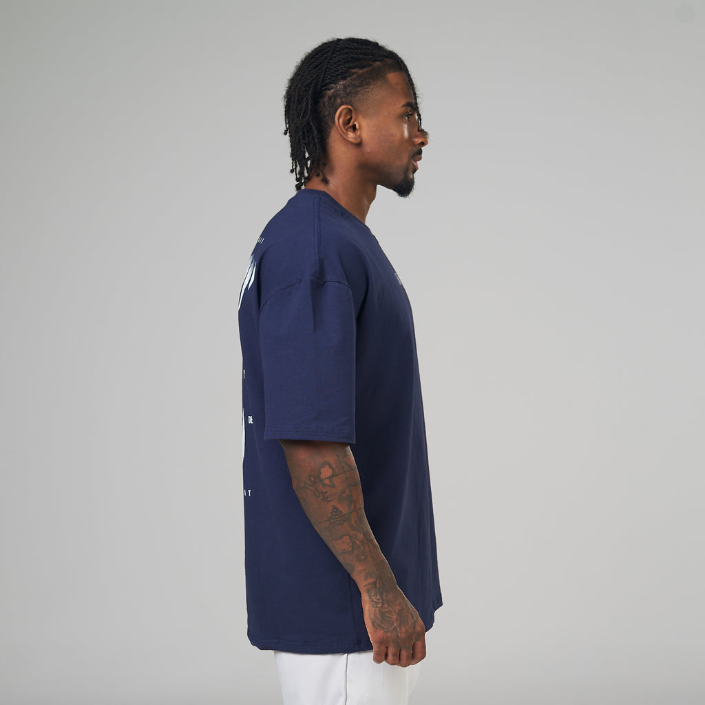 Camiseta Oversized Rage Azul Marinho
