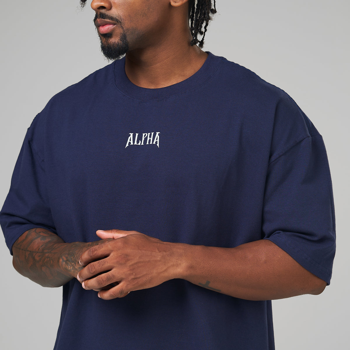 Camiseta Oversized Rage Azul Marinho