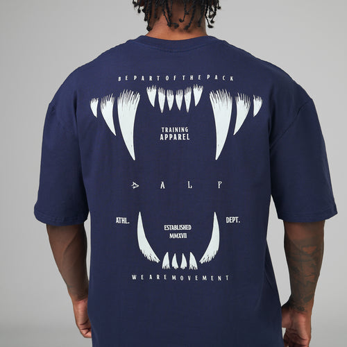 Camiseta Oversized Rage Azul Marinho