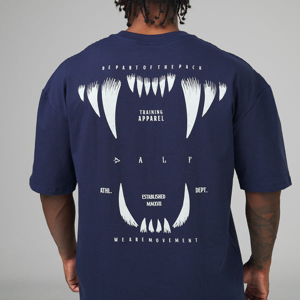 Camiseta Oversized Rage Azul Marinho