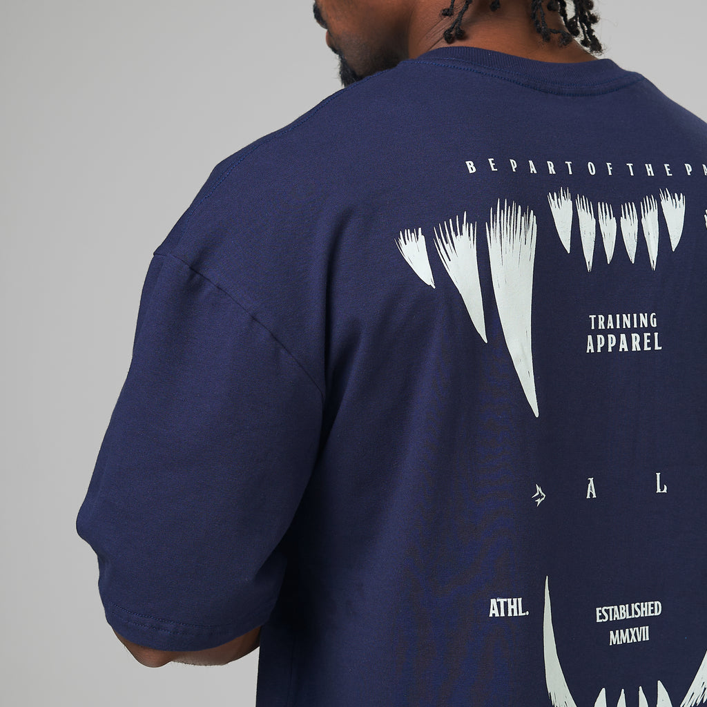 Camiseta Oversized Rage Azul Marinho