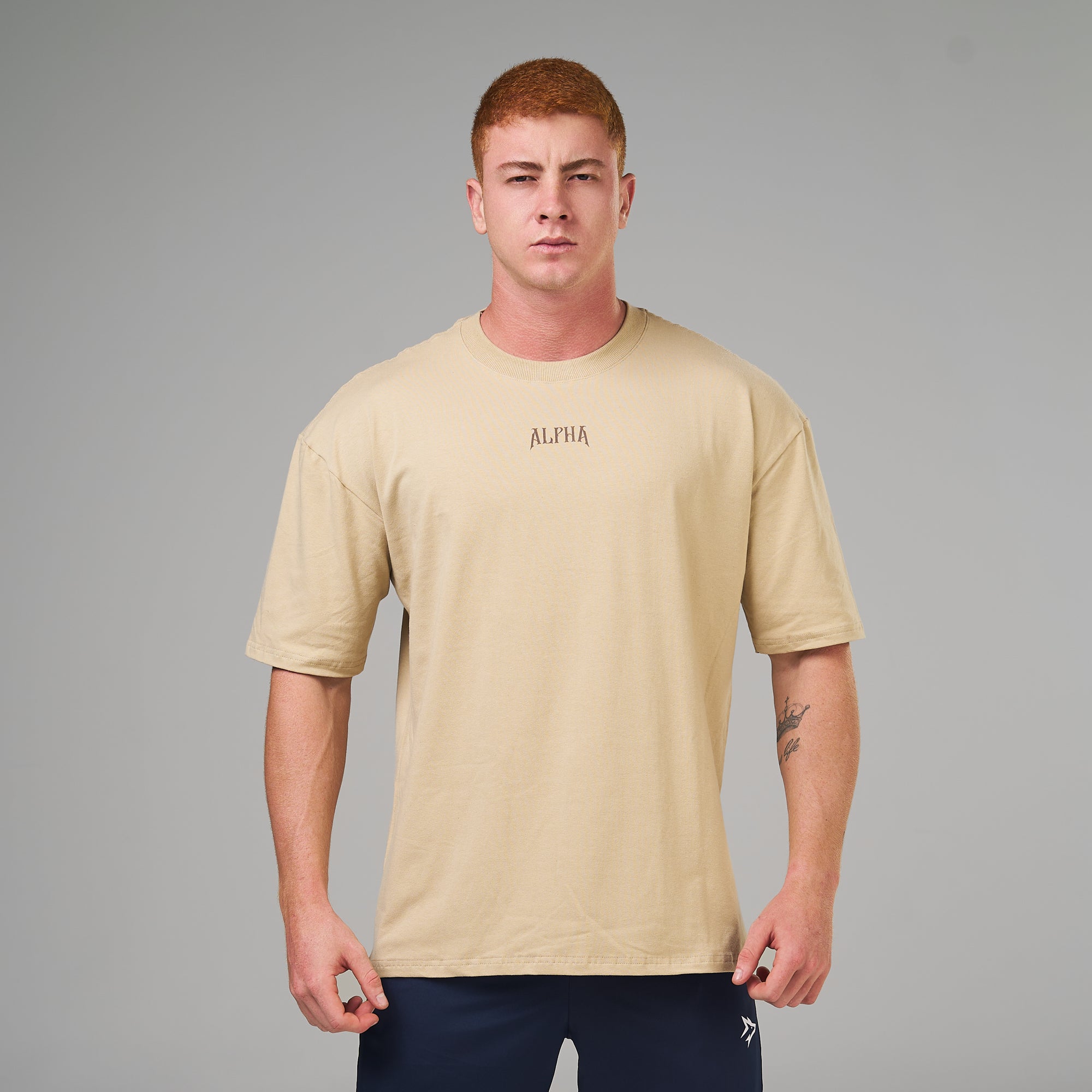 Camiseta Oversized Rage Bege Duna
