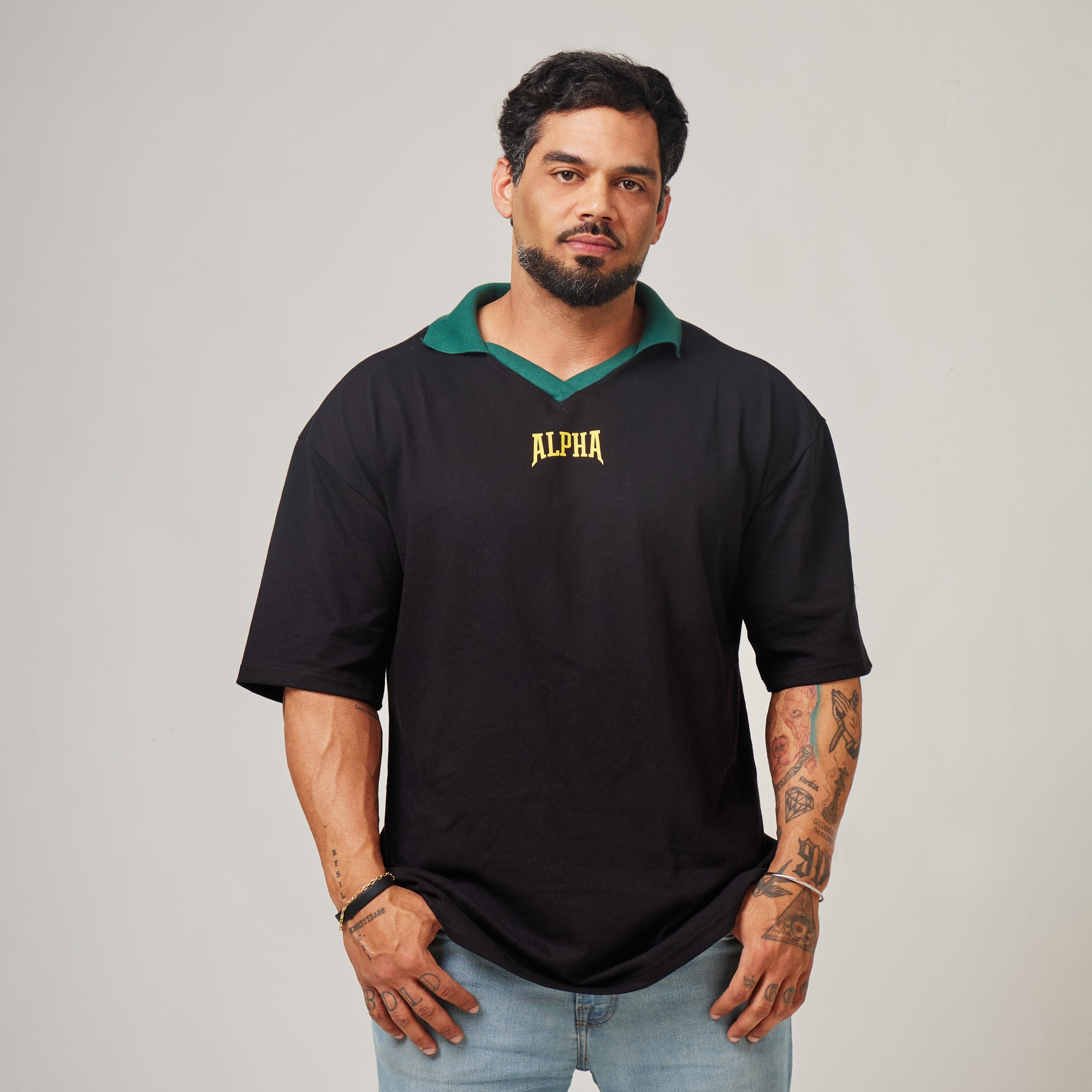Camiseta Oversized Retrô Legacy Preto