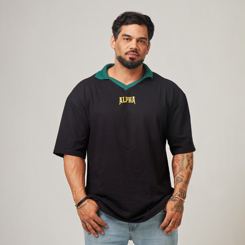 Camiseta Oversized Retrô Legacy Preto