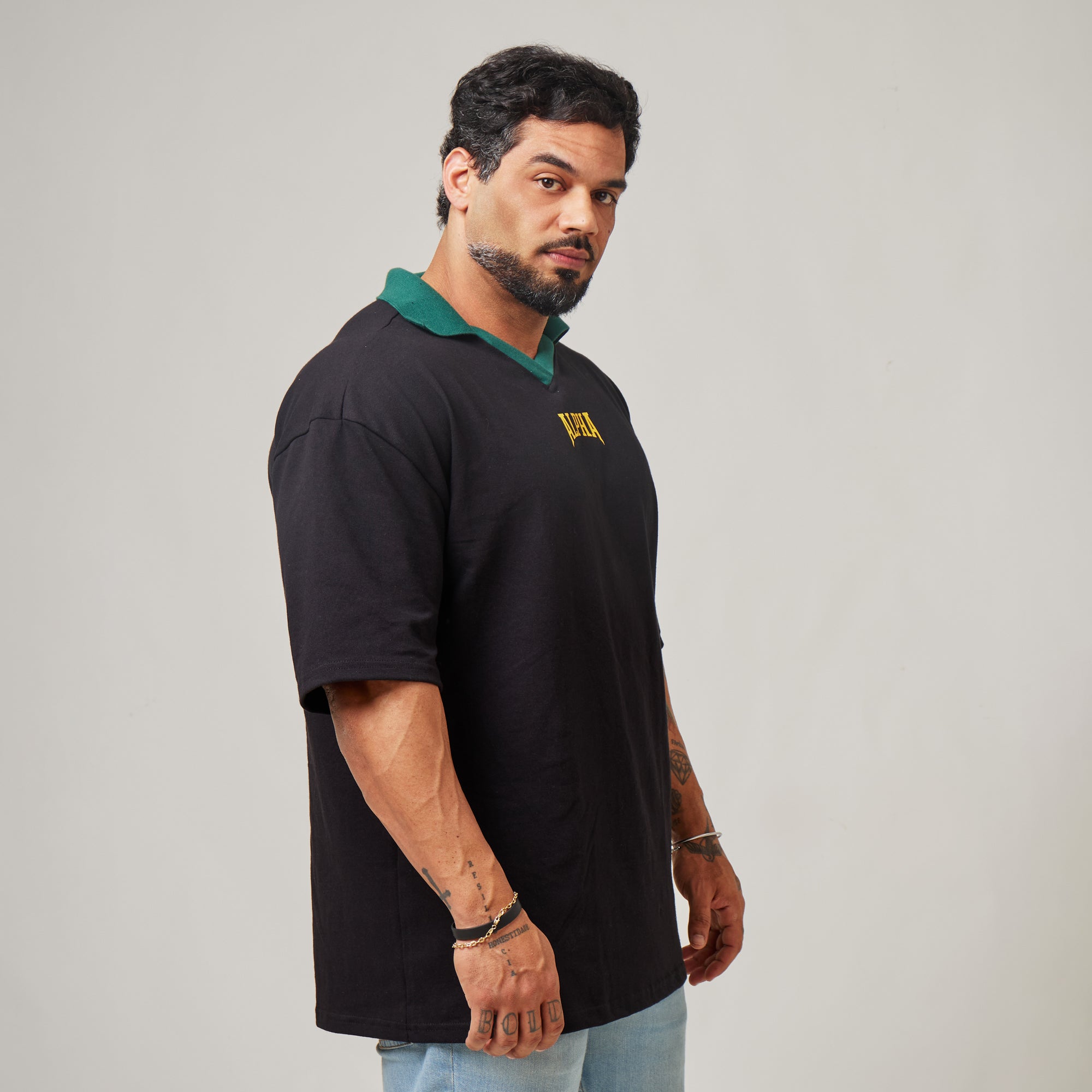 Camiseta Oversized Retrô Legacy Preto