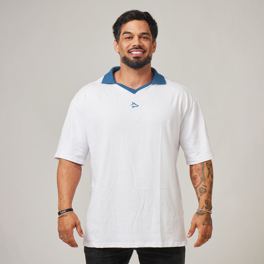 Camiseta Oversized Retrô Lupus Branco Origem