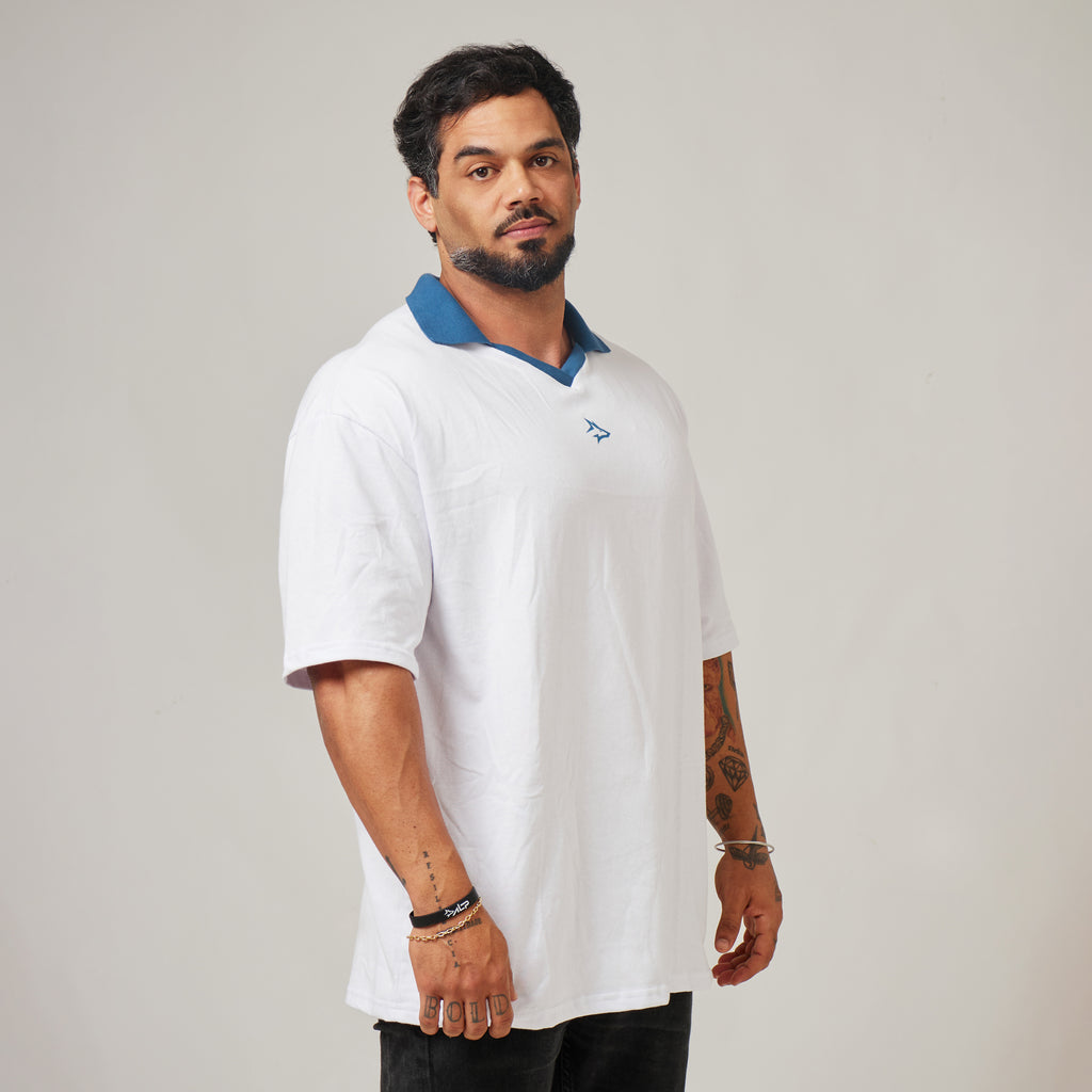 Camiseta Oversized Retrô Lupus Branco Origem
