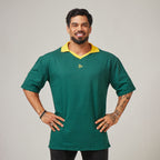 Camiseta Oversized Retrô Lupus Verde Bandeira