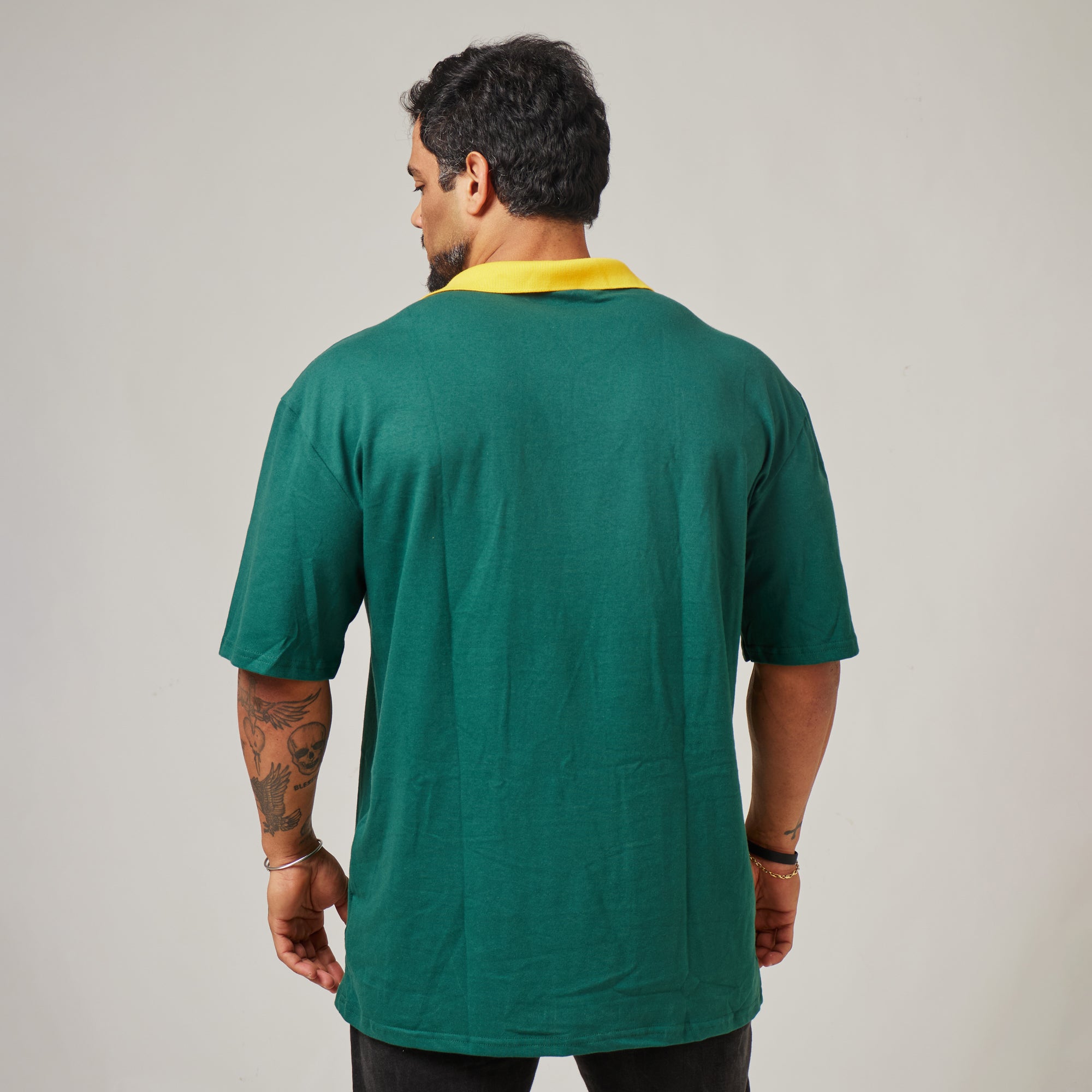 Camiseta Oversized Retrô Lupus Verde Bandeira