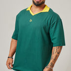 Camiseta Oversized Retrô Lupus Verde Bandeira
