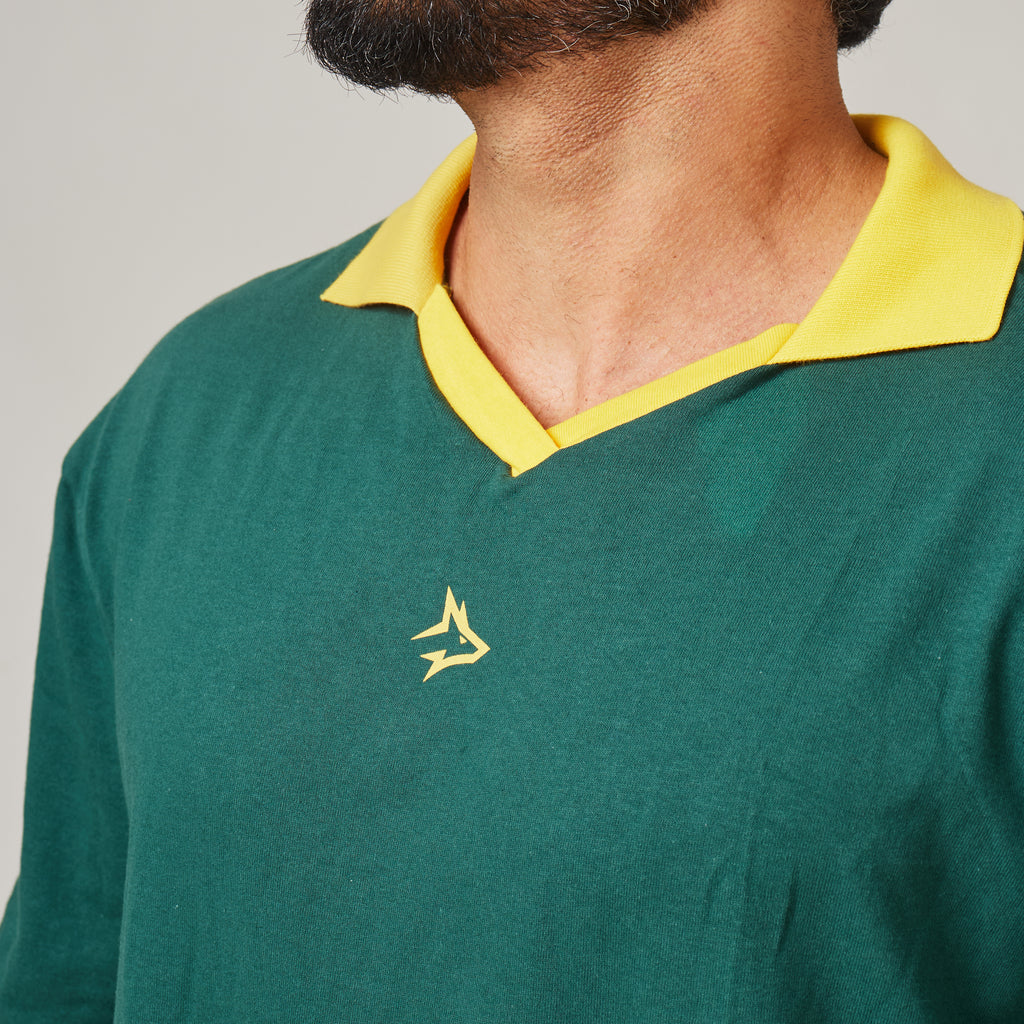 Camiseta Oversized Retrô Lupus Verde Bandeira