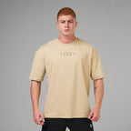 Camiseta Oversized Rise Bege Duna