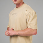 Camiseta Oversized Rise Bege Duna