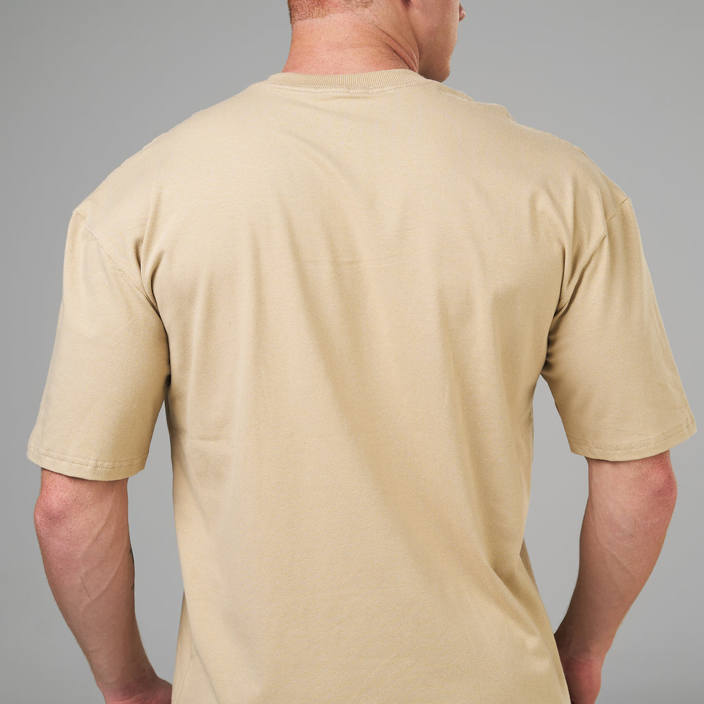 Camiseta Oversized Rise Bege Duna