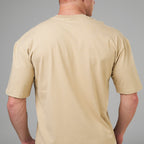 Camiseta Oversized Rise Bege Duna