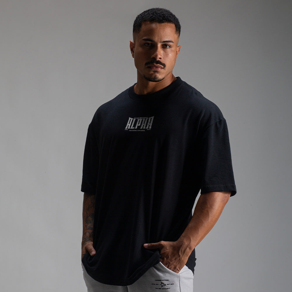 Camiseta Oversized Solid Preto