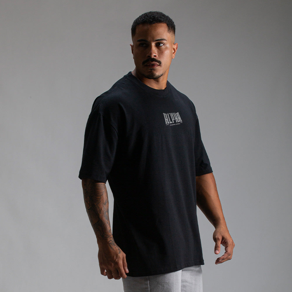 Camiseta Oversized Solid Preto