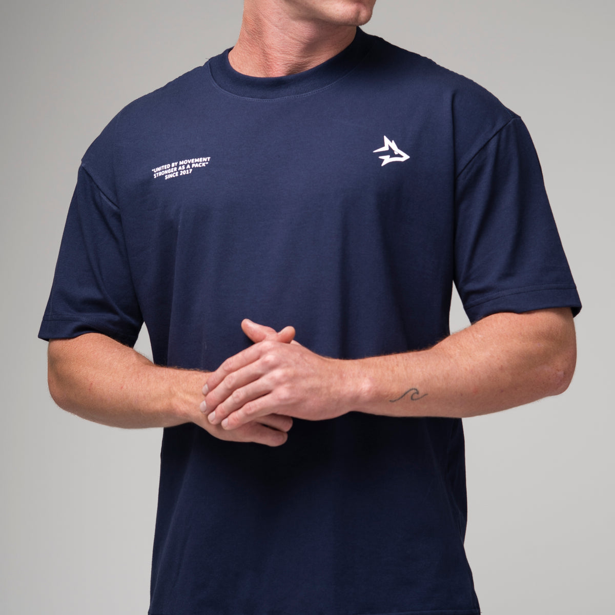Camiseta Oversized United Azul Marinho