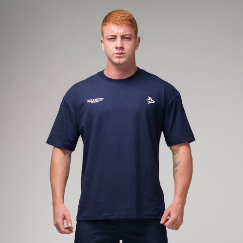 Camiseta Oversized United Azul Marinho