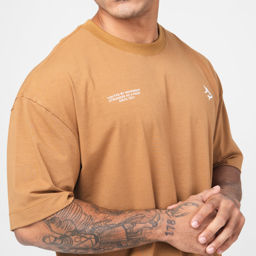 Camiseta Oversized United Caramelo