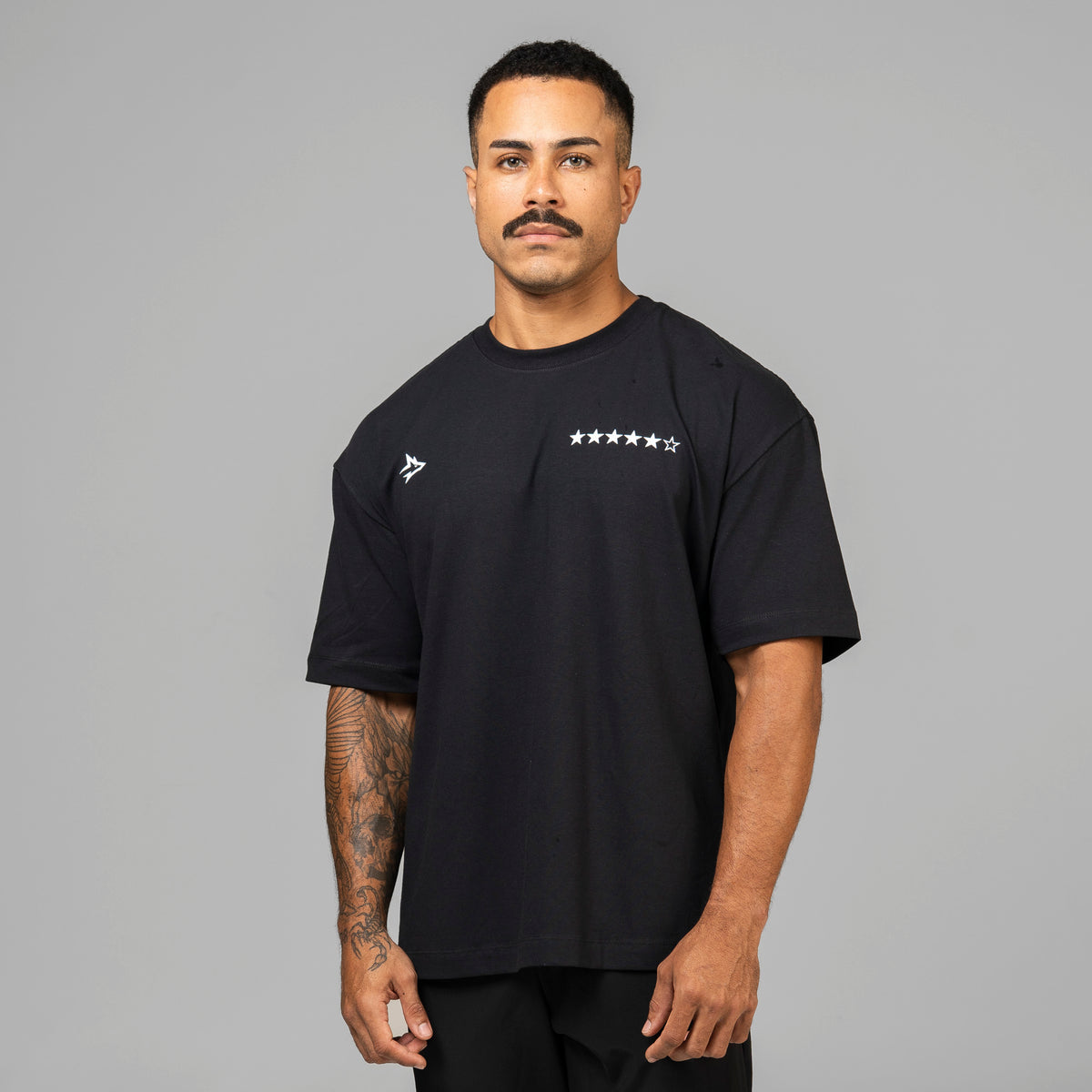 Camiseta Oversized Wanted Preto
