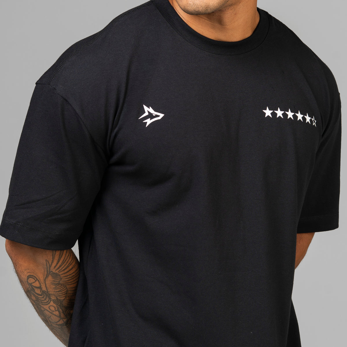 Camiseta Oversized Wanted Preto