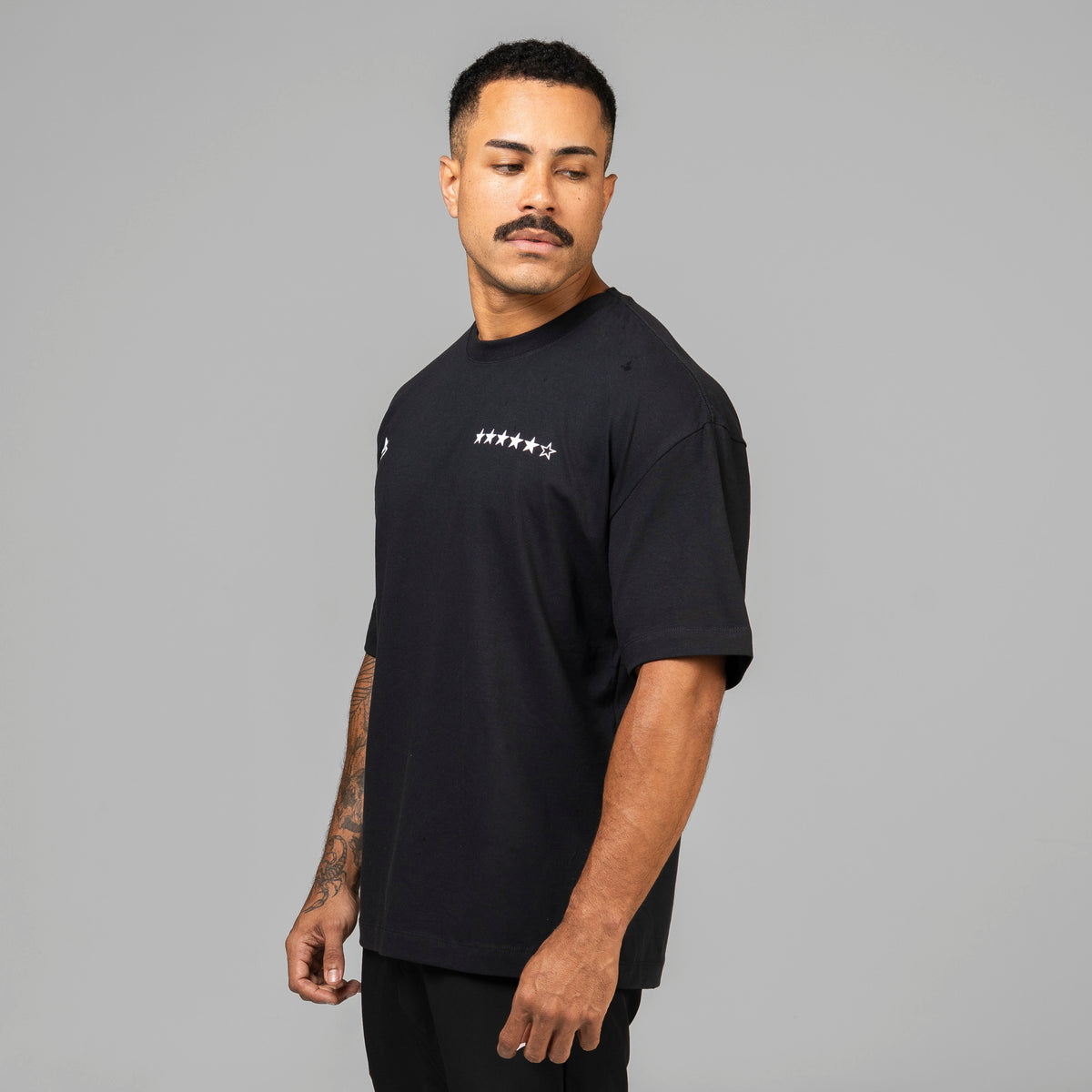 Camiseta Oversized Wanted Preto
