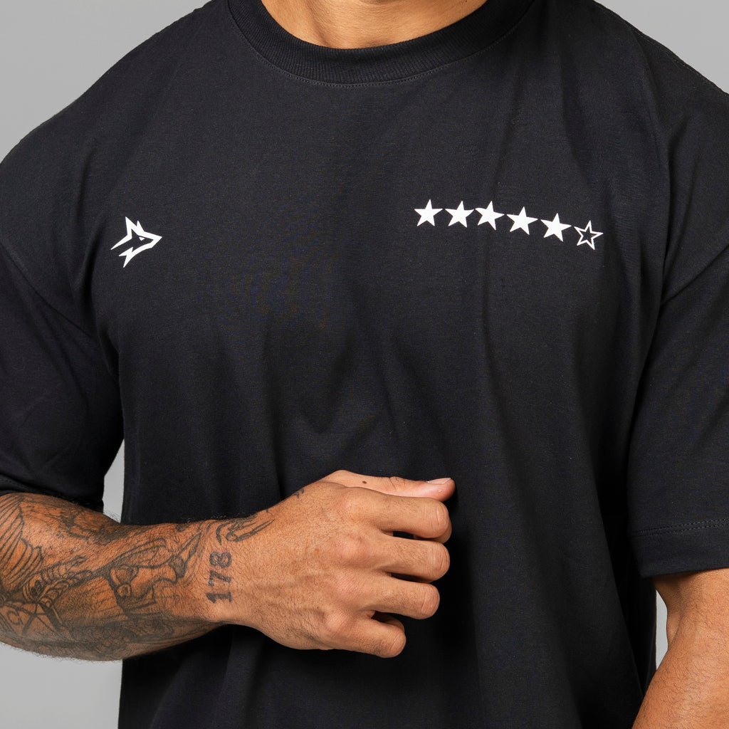 Camiseta Oversized Wanted Preto